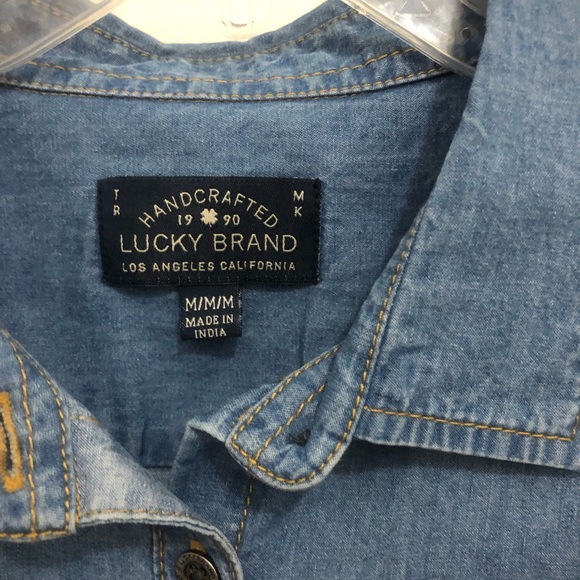 LUCKY BRAND girls Rosalind embroidered denim top - Picture 6 of 8